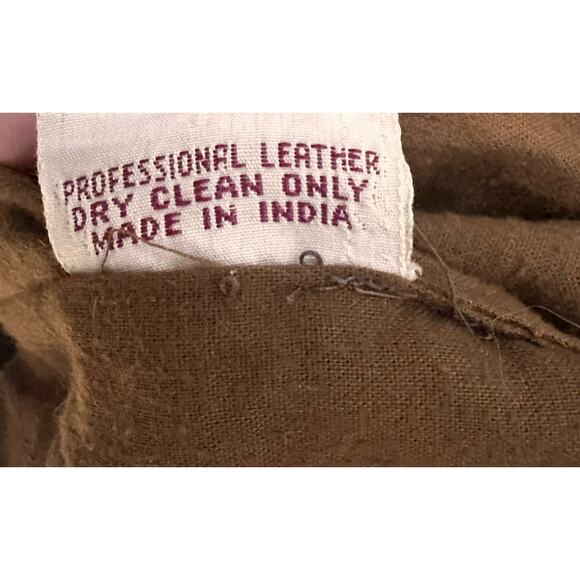 Adam Spencer Vtg Leather A2 Bomber Jacket Distressed Quilted Lining Men's Sz 42 - Picture 16 of 16